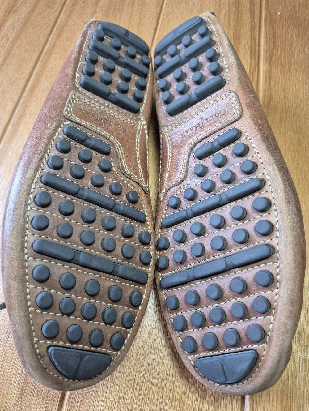 Cole Haan Leather Moccasin Driving Loafers - Mens Size 7